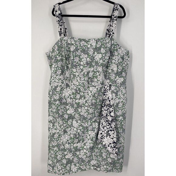 Anthropologie floral MINI DRESS Plus Size 24W 3X NWT $158 - Picture 3 of 8